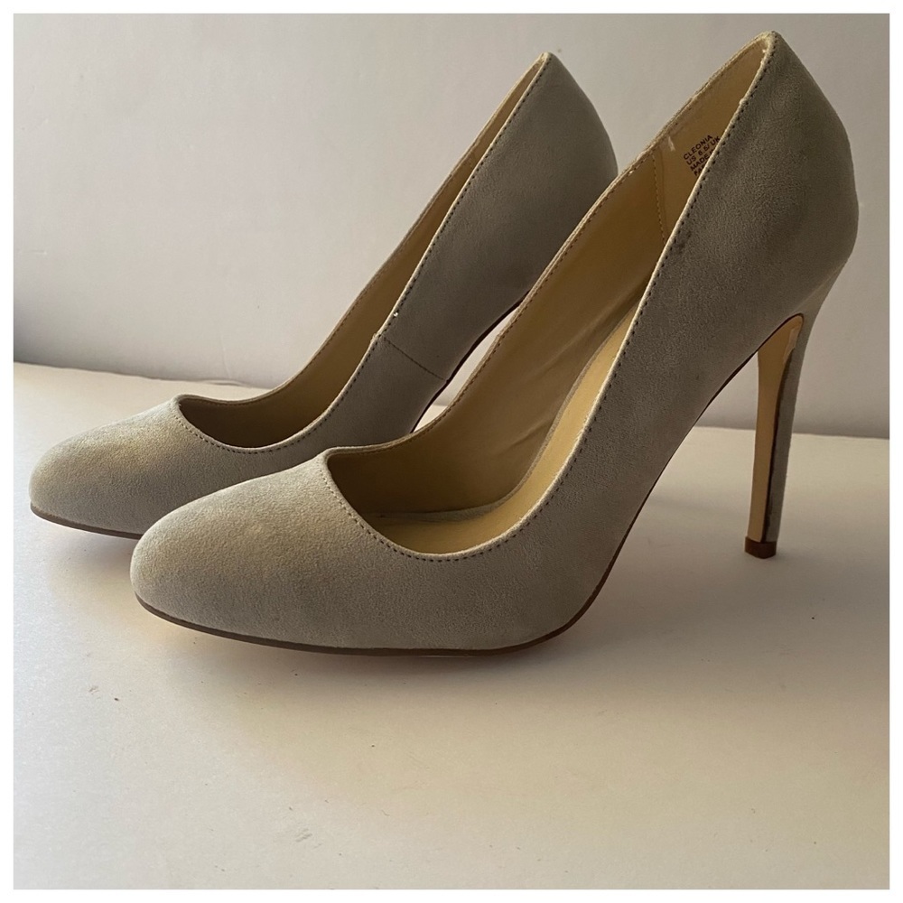 Just Fab Cleonia Faux Suede Stiletto Heels - Picture 6 of 13